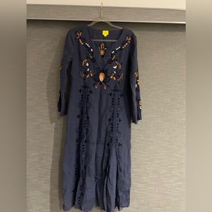 Roller Rabbit Dress Embroidered, XS